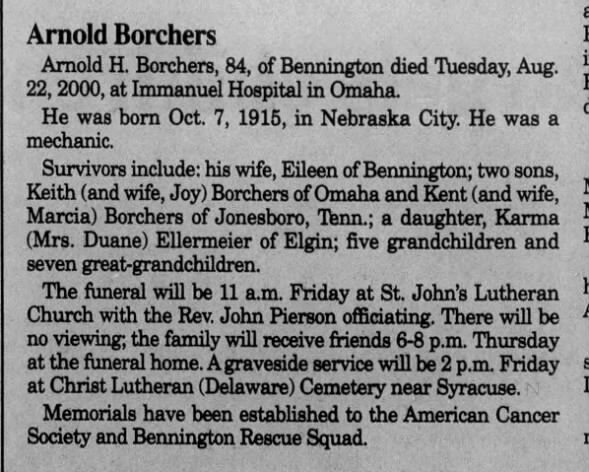 Clipping from Fremont Tribune